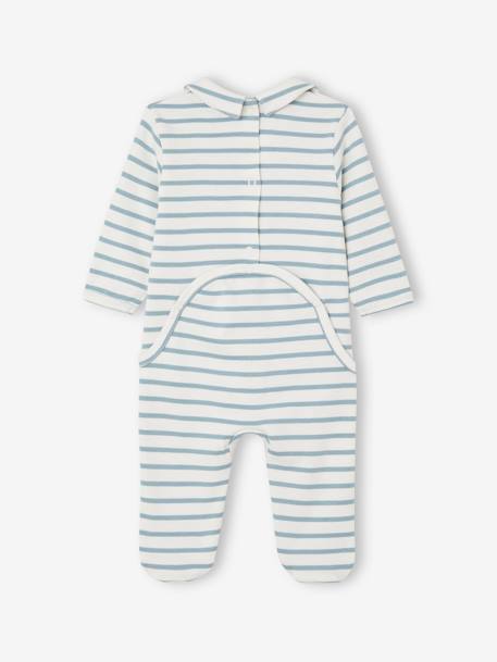 Baby Jersey-Strampler Oeko-Tex himmelblau 