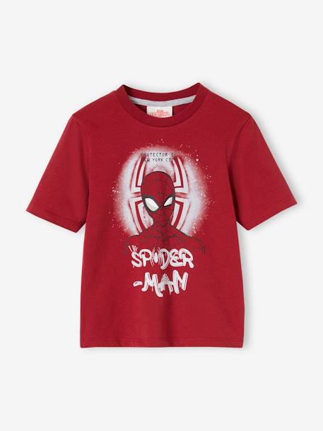 Kurzer Jungen Schlafanzug MARVEL SPIDERMAN rot/grau meliert 