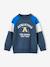 Jungen Sport-Sweatshirt, Colorblock-Style Oeko-Tex marine 