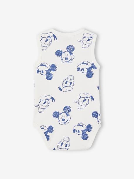2er-Pack ärmellose Baby Bodys Disney MICKY MAUS himmelblau 