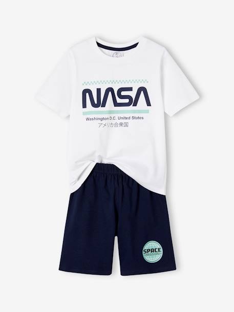 Kurzer Jungen Schlafanzug NASA marine 