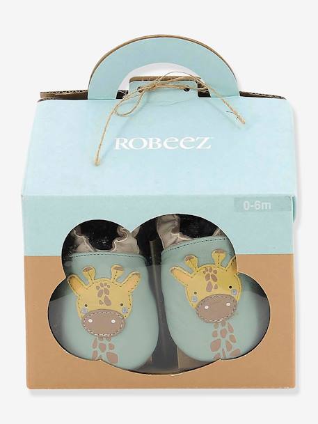 Baby Geschenk-Set: Krabbelschuhe & Schmusetuch ROBEEZ aqua 