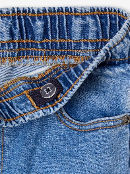 Jungen Slim-Jeans mit Dehnbund BASIC stone 