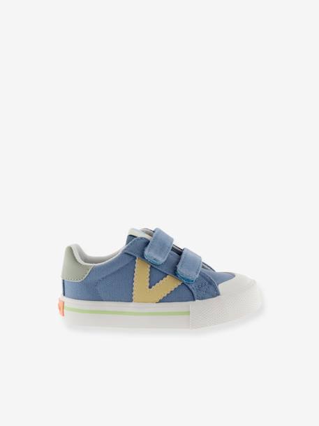 Tribu Tiras Lona Victoria® Sneakers blau+rosenholz 