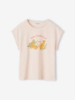T-shirts & Blusen-Mädchen-T-Shirt, Unterziehpulli-T-Shirt-Mädchen T-Shirt mit Panther Oeko-Tex