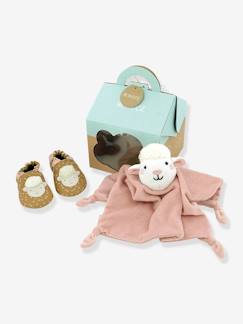 Schuhe-Babyschuhe 17-26-Baby Geschenk-Set: Krabbelschuhe & Schmusetuch ROBEEZ