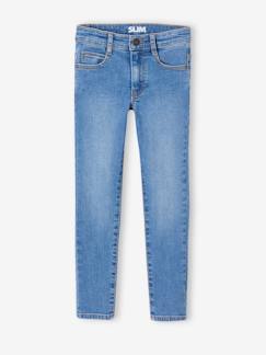Unverwüstlichen und Passgenauen Hosen-Junge-Jeans-Jungen Slim-Fit-Jeans WATERLESS, Hüftweite SLIM