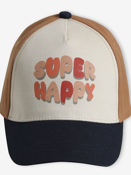 Casquette 'Super Happy' bébé garçon écru 