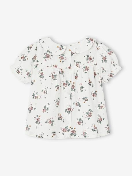 Baby T-Shirt mit Bubikragen ecru 