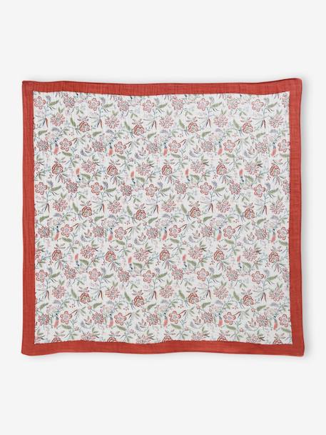 Foulard imprimé femme / fille capsule 'fête des mères' vanille 