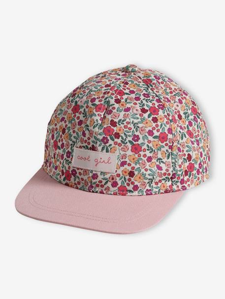 Mädchen Cap, Blumen rosa 