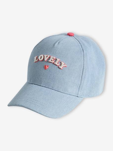 Casquette en denim 'lovely' fille bleu jean 