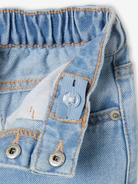 Jean Mom MorphologiK fille tour de hanches FIN bleu jean+double stone+stone 