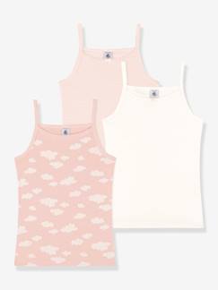 Mädchen-Unterwäsche-Unterhemd-3er-Pack Mädchen Unterhemden PETIT BATEAU