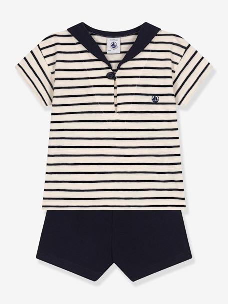 Ensemble 2 pièces PETIT BATEAU beige chiné 