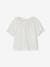 Baby T-Shirt mit Kragen Oeko-Tex wollweiß 