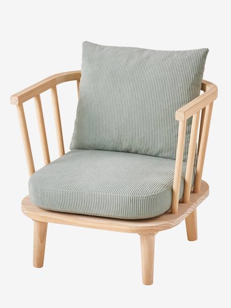 Retro-Sessel für Kinderzimmer grün 