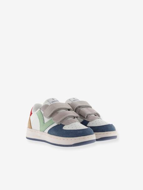 Tiempo Tiras Serraje Victoria® Sneaker jeansblau+rosa 