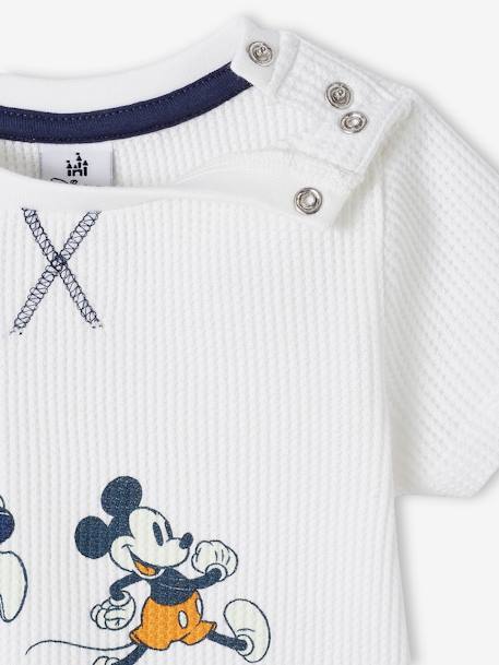 T-shirt nid d'abeille bébé Disney® Mickey écru 