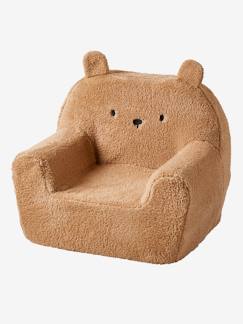 Zimmer und Aufbewahrung-Zimmer-Stuhl, Hocker, Sessel-Sessel-Kinderzimmer Polstersessel aus Teddyfleece TEDDY