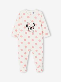 Baby-Strampler, Pyjama, Overall-Mädchen Baby Samt-Strampler Disney MINNIE MAUS