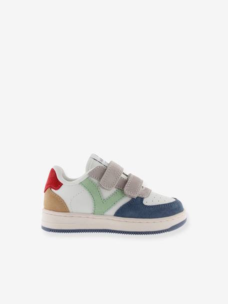 Tiempo Tiras Serraje Victoria® Sneaker jeansblau+rosa 