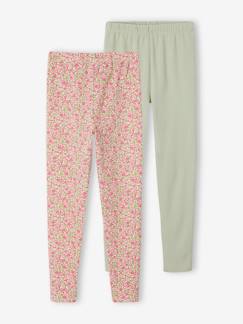 Fille-Legging-Lot de 2 leggings fille Basics