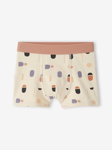 5er-Pack Jungen Boxershorts mit Bio-Baumwolle ecru 