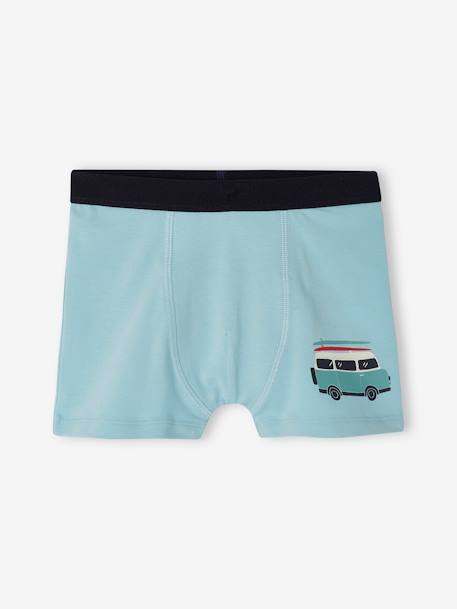 4er-Pack Jungen Boxershorts mit Bio-Baumwolle wasserblau 