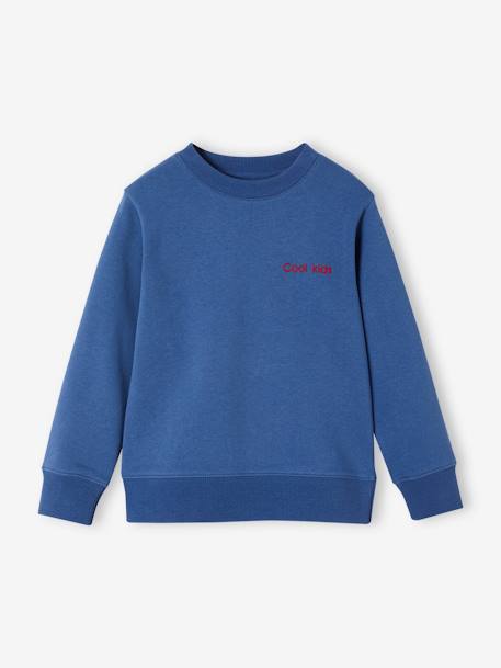 Jungen Sweatshirt, personalisierbar blau 