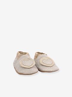 Chaussures-Chaussures bébé 17-26-Chaussons cuir souple bébé Baby tiny heart ROBEEZ©