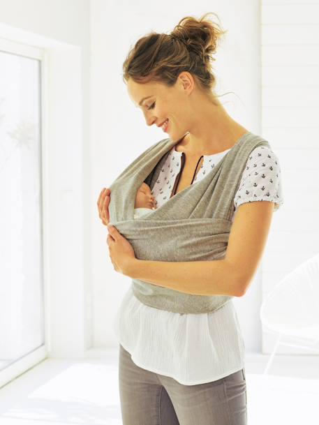 Echarpe de portage en coton bio perle : Porte bébés, écharpes de