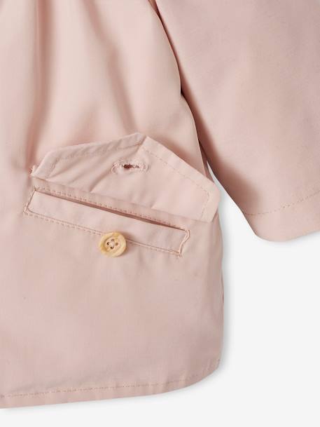 Parka 3 en 1 bébé avec veste matelassée amovible rose poudré 