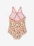 Maillot de bain tropical 1 pièce fille rose pâle 