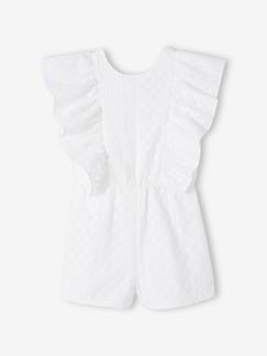 Combishort en broderie anglaise fille