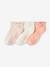 3er-Pack festliche Mädchen Socken Oeko-Tex rosa nude 