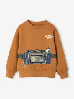 Junge-Jungen Sweatshirt mit Taschen-Effekt Oeko-Tex