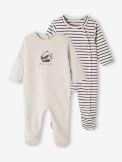Vêtements en lot-Bébé-Pyjama, surpyjama-Lot de 2 dors-bien bébé en interlock