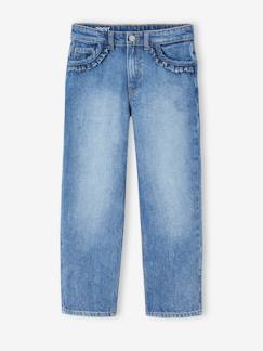 Hosen-Mädchen-Jeans-Gerade Mädchen Jeans, Hüftweite COMFORT