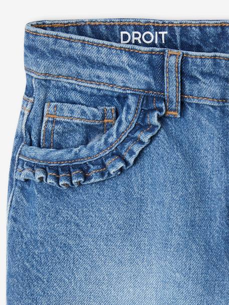 Gerade Mädchen Jeans, Hüftweite COMFORT bleached+blue stone 