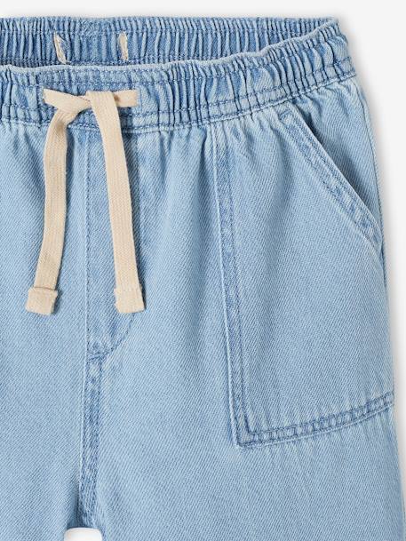 Mädchen Loose-fit-Jeans mit Schlupfbund Oeko-Tex blue stone+double stone 