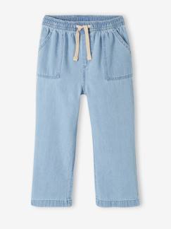 Mädchen Loose-fit-Jeans mit Schlupfbund Oeko-Tex