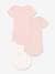 Lot 3 bodies manches courtes mini coeurs PETIT BATEAU vieux rose 