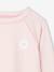 T-shirt de bain anti-UV fille rose imprimé 