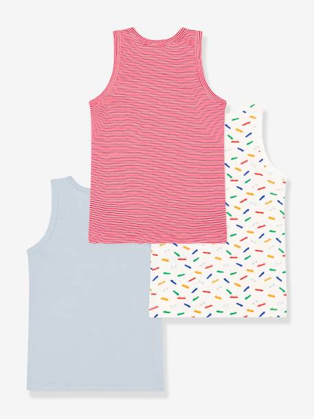 3er-Pack Jungen Unterhemden PETIT BATEAU grün 