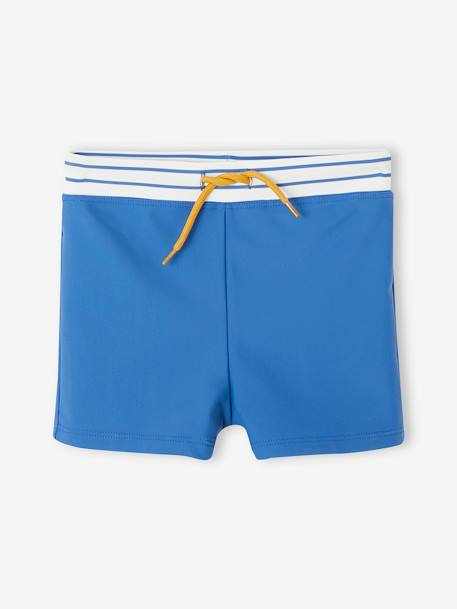 Ensemble de bain anti-UV T-shirt + boxer garçon bleu azur 