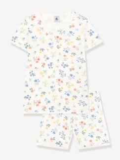 Mädchen-Pyjama, Overall-Mädchen Sommer-Schlafanzug PETIT BATEAU