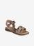 Kinder Sandalen mit Anziehtrick ocker 