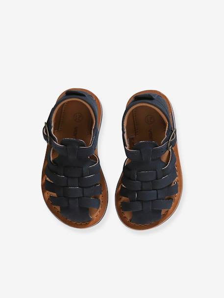Baby Riemensandalen braun+marine 