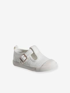 Schuhe-Babyschuhe 17-26-Lauflernschuhe Mädchen 19-26-Sneakers-Baby Stoff-Sandalen